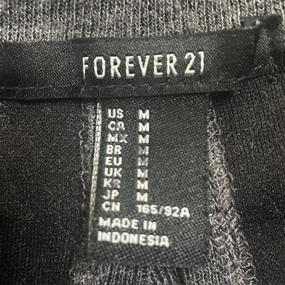 FOREVER 21 Charcoal Gray Open-Back Sweater Dress - Size Medium - Picture 5 of 6